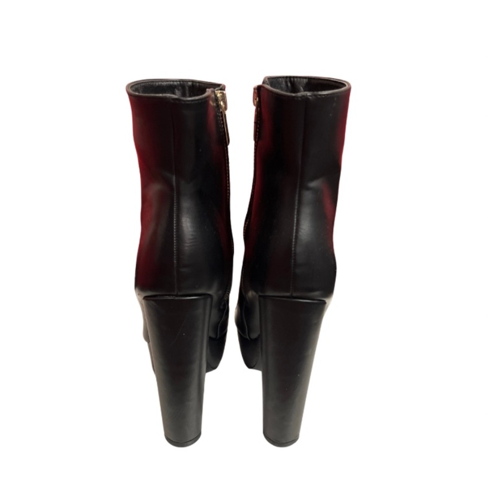 Shoe Dazzle || Black 6" Boots w/side Zipper || SIZE: 7.5 || - Picture 7 of 8